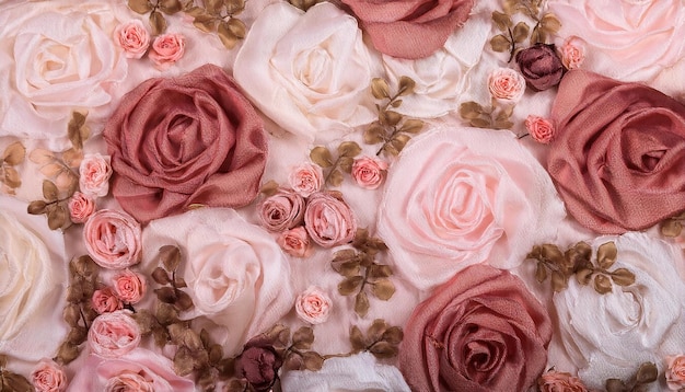 Photo rose floral tapestry romantic texture background