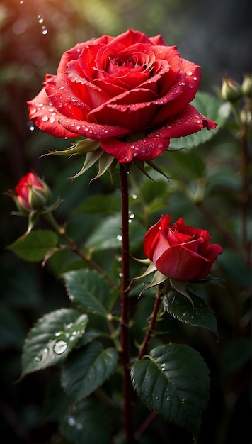 Rose flower Background for Valentines day gift