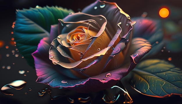 Rose Flower Generative AI