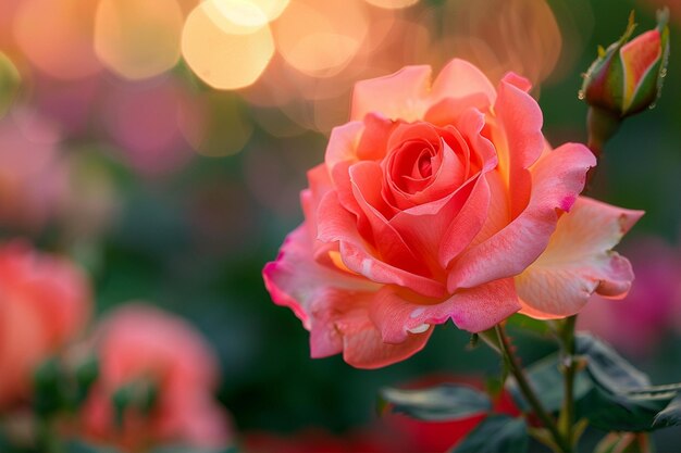 Rose Garden Comes Alive in Soft Dusk Light