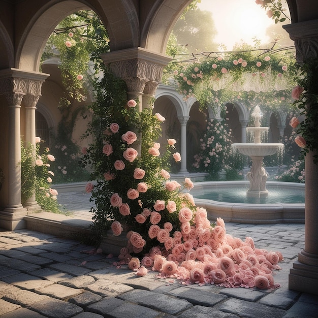 Rose Garden Reverie A Romantic Escape in Natures Embrace