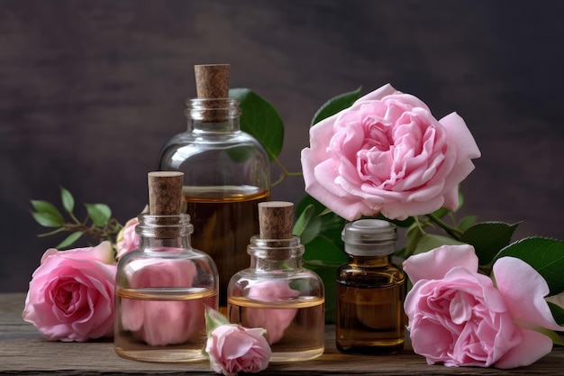 Rose oil pots Generate Ai