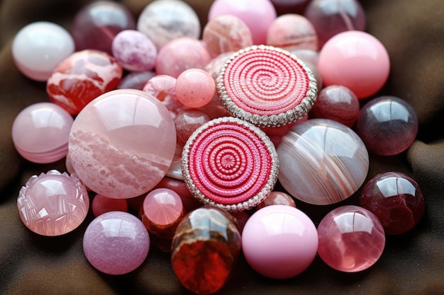 Rose Quartz and Agate Beads for Beadwork Handmade Hobby with Gemstone Beads for Beading Projects