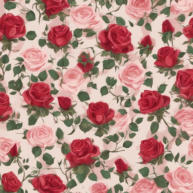 A rose seamless patten digital art