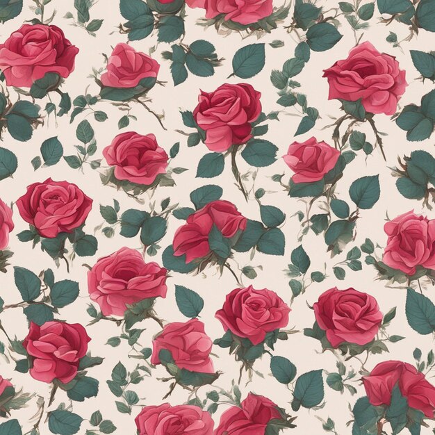 A rose seamless patten digital art