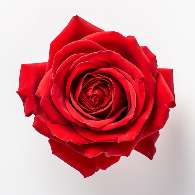 rose white background isolated