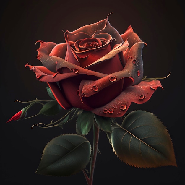 Rose with Ai generated