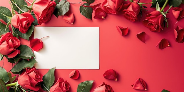 Roses Bouquet and Hearts backgroundValentine or Wedding background