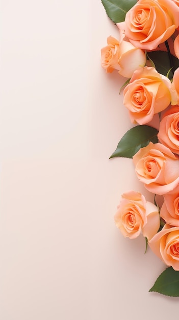 roses with copy space