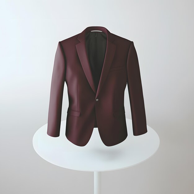 Photo rosewood blazer on white table classic fashion statement