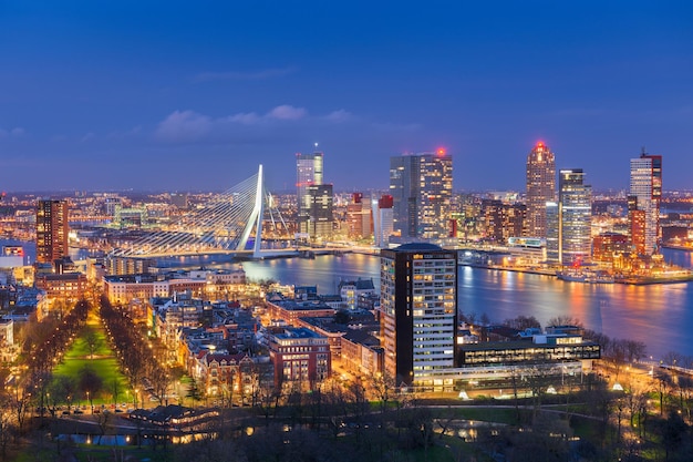 Rotterdam Netherlands Skyline