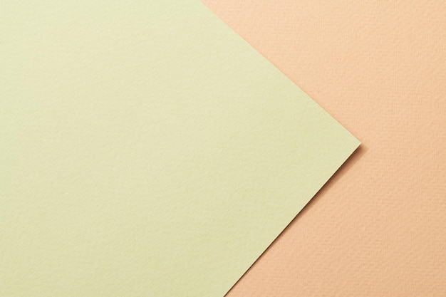 Rough kraft paper background paper texture beige green colors Mockup with copy space for text