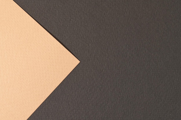 Rough kraft paper background paper texture black beige colors Mockup with copy space for text