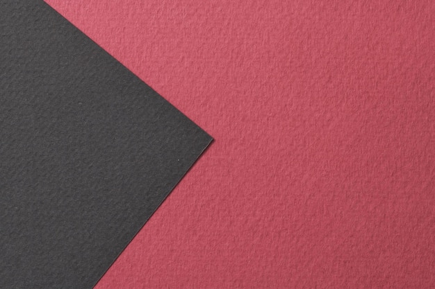 Rough kraft paper background paper texture black red colors Mockup with copy space for text