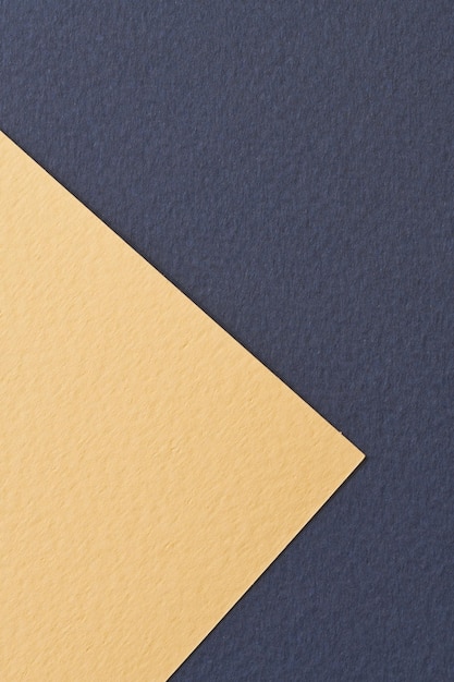 Rough kraft paper background paper texture blue beige colors Mockup with copy space for text