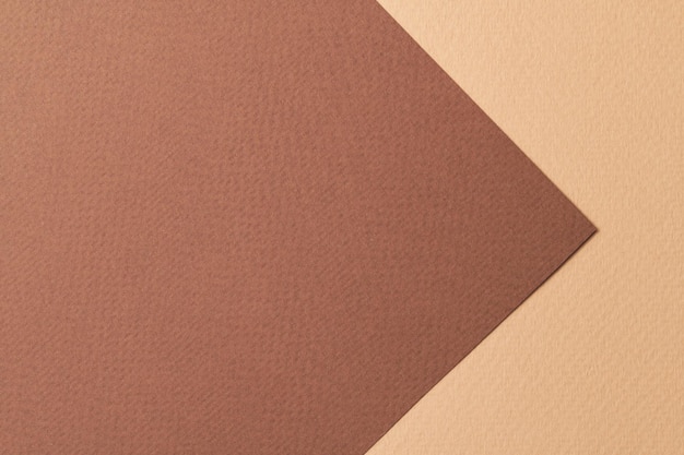 Rough kraft paper background paper texture different shades of brown Mockup with copy space for text