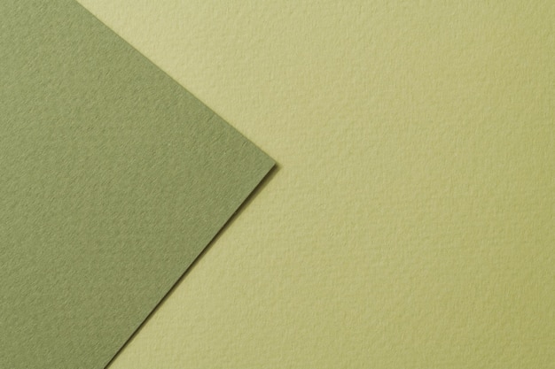 Rough kraft paper background paper texture different shades of green Mockup with copy space for text