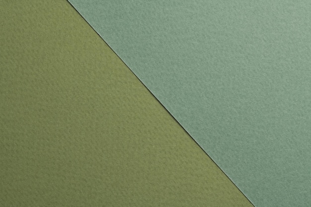 Rough kraft paper background paper texture different shades of green Mockup with copy space for text