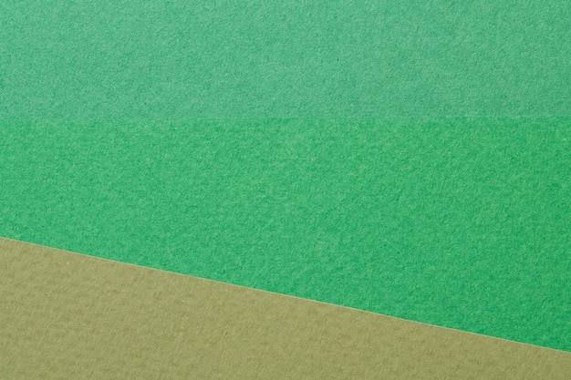 Rough kraft paper background paper texture different shades of green Mockup with copy space for text