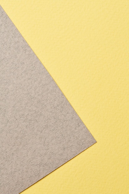 Rough kraft paper background paper texture gray yellow colors Mockup with copy space for text