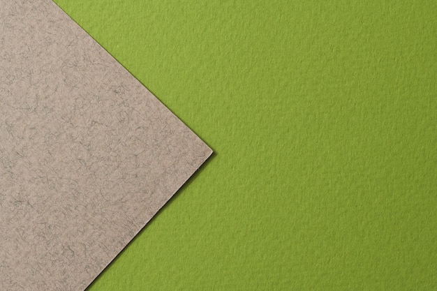 Rough kraft paper background paper texture green gray colors Mockup with copy space for text