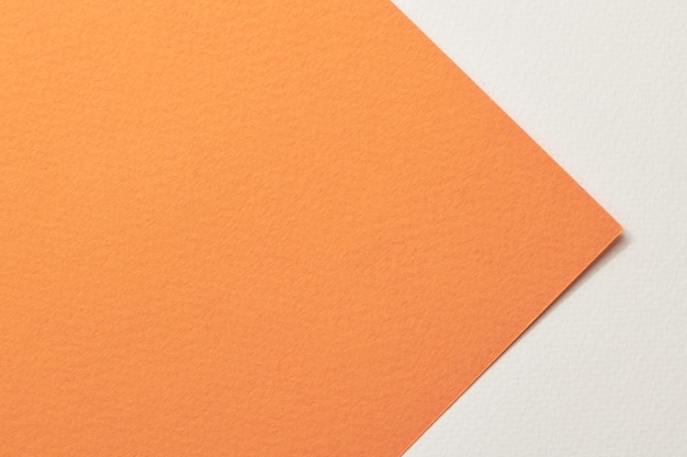 Rough kraft paper background paper texture orange white colors Mockup with copy space for text