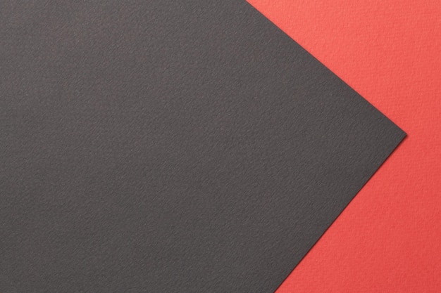 Rough kraft paper background paper texture red black colors Mockup with copy space for text