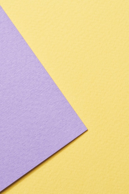 Rough kraft paper background paper texture yellow lilac colors Mockup with copy space for text