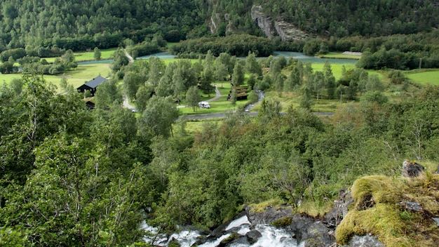 Rough nature in Norwegian landscape