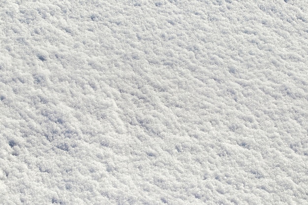 Rough snow texture in sunny weather