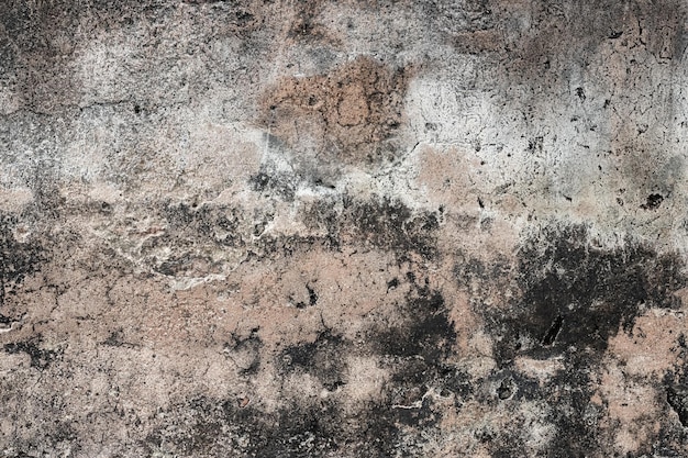 Rough textured old cement wall with stains and scratches