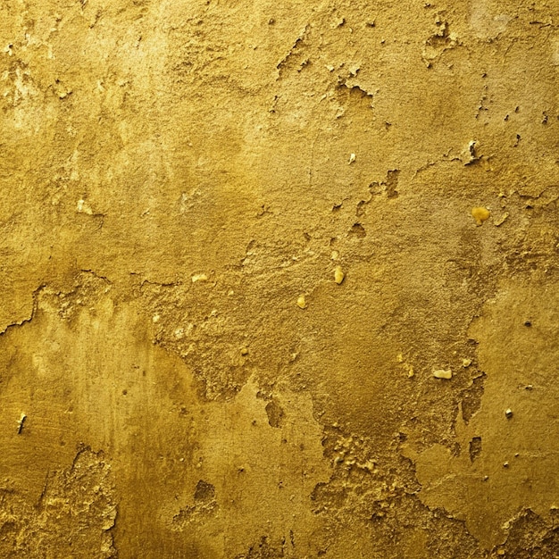 Roughly golden painted concrete wall texture