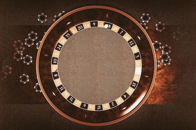 Roulette Wheel Copy Space