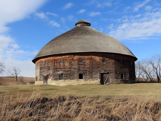 Round barn in the countryside