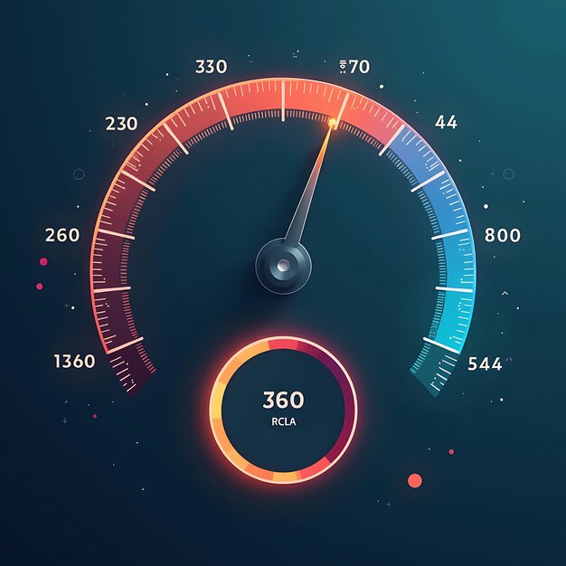 Photo a round gauge with the numbers 50 and 50 on it