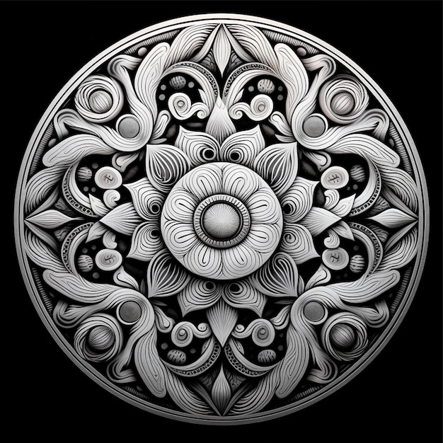 Round Mandala Coloring Book