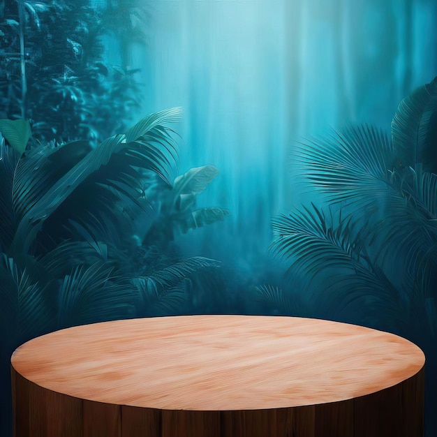 round mockup podium product background Generative AI