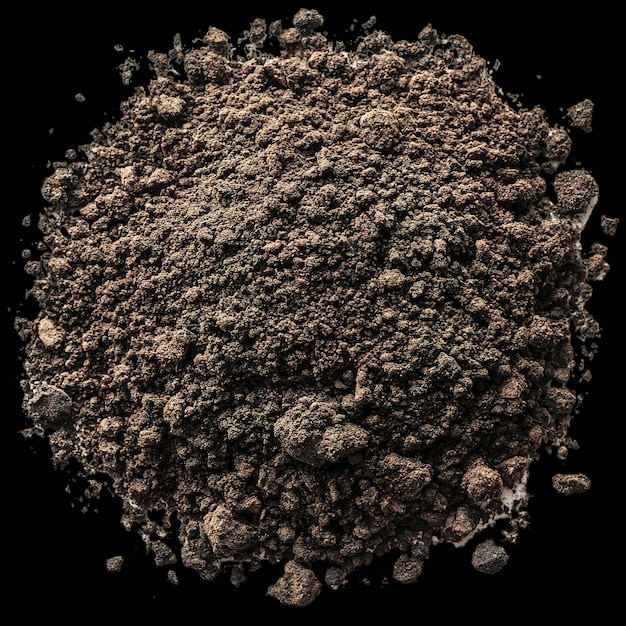 a round object with a small amount of dirt on it