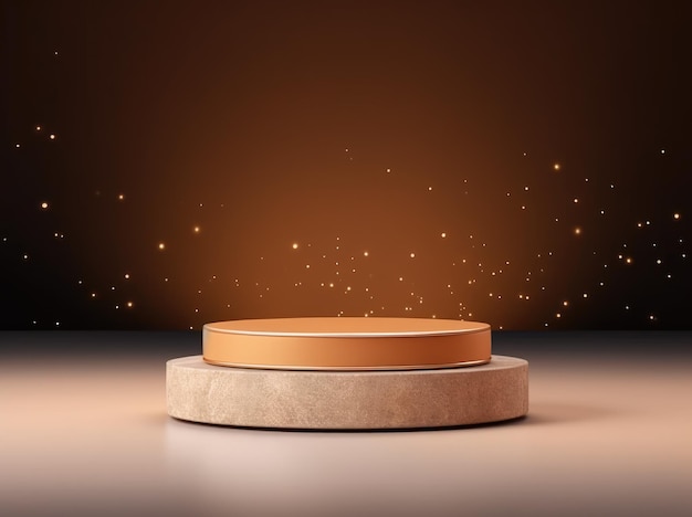 A round podium for Premium Product Presentation Mockup Scene