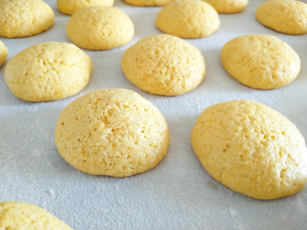 Round shaped cornbread