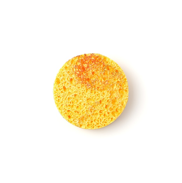 Round sponge for skin cleansing