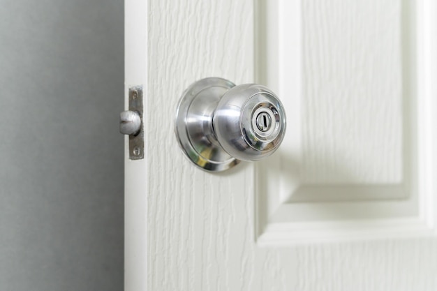 Roundly door knob lock handle home security close The doorknob is being found that caused the COVID 19 infection