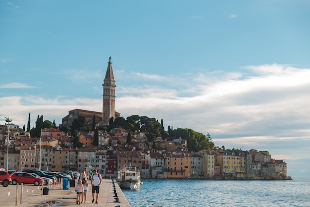 Rovinj city in Croatia at day light