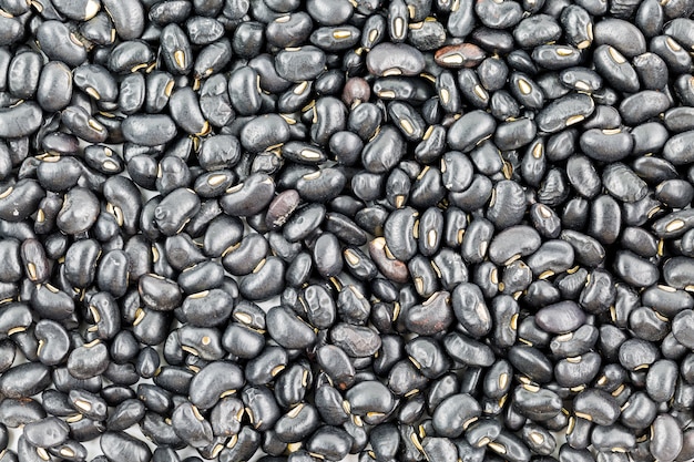 Row of black beans use for background