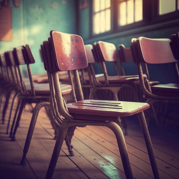 A row of chairs with the number 12 on them