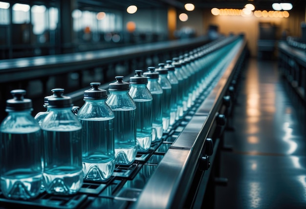 a row of clear bottles with the words quot the word quot on the bottom