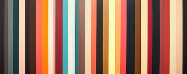 a row of colored pencils with a red stripe