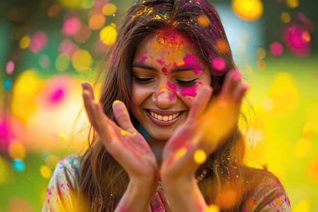 a row of colorful birdhouses on a wooden fence Colors of joy Celebrate the vibrant spirit of Holi and its cultural significance