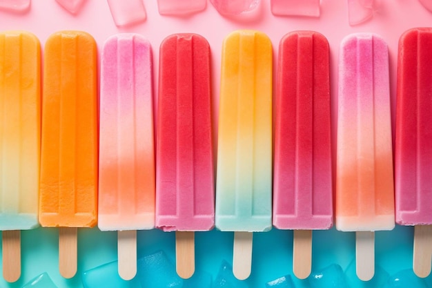 a row of colorful candy canes with different colors of different colors.