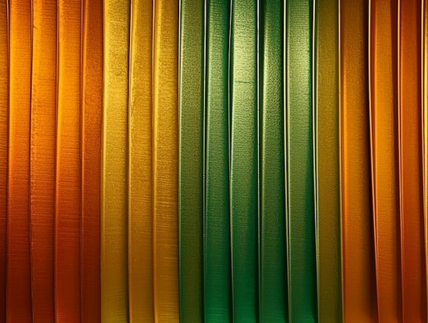 A row of colorful leather ribbons are lined up in a row.